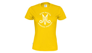 Naisten t-paita M-monessa mukana logolla