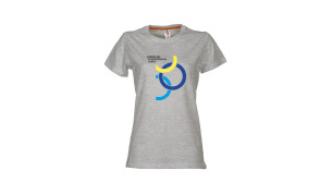 Naisten t-paita isolla JYK logolla